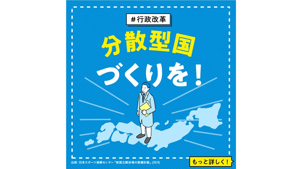 【ビジュアルで解説！】行政改革×分散型国づくり